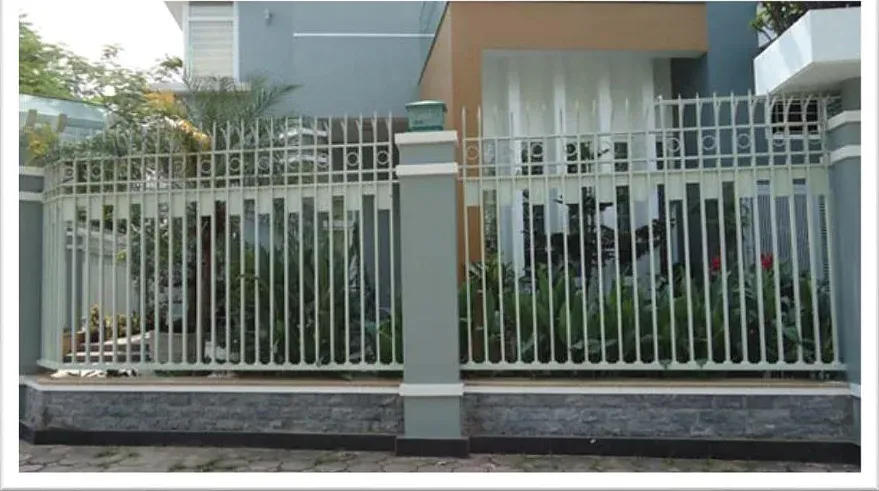Hàng rào thép hộp sơn tĩnh điện